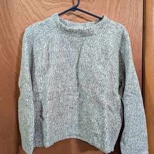 GAP Women's Heather Gray Crew Neck Sweater
